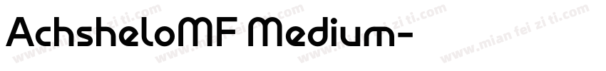 AchsheloMF Medium字体转换